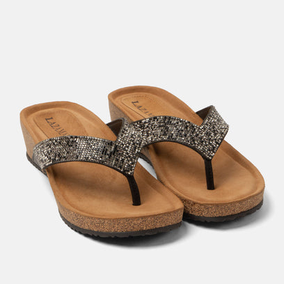 Sky Dames Teenslippers Black