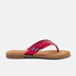 Tess Dames Teenslippers Leer Fuxia