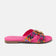 Hailey Dames Slippers Leer Fuxia