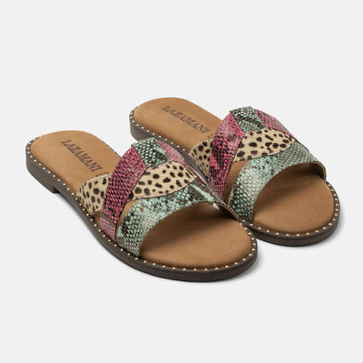 Suze Dames Slippers Fuxia