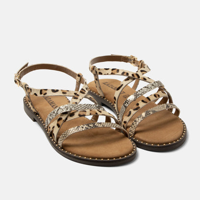 Yuna Dames Sandalen Beige