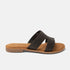 Puck Dames Slippers Leer Black