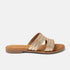 Puck Dames Slippers Leer Gold