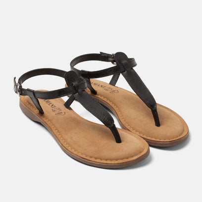 Imme Dames Sandalen Leer Black
