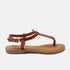 Imme Dames Sandalen Leer Tan