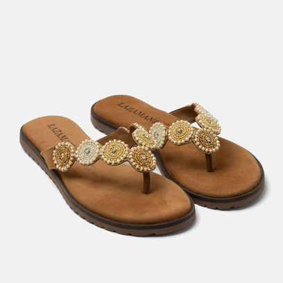 Mey Dames Teenslippers Beige