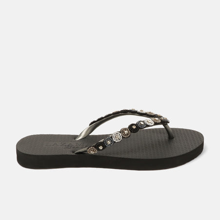 Mallorca Beach Dames Slippers Black