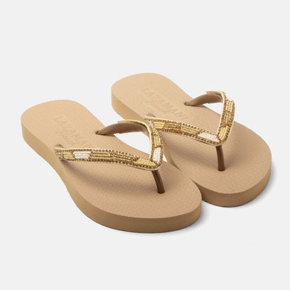 Fraser Beach Dames Slippers Beige