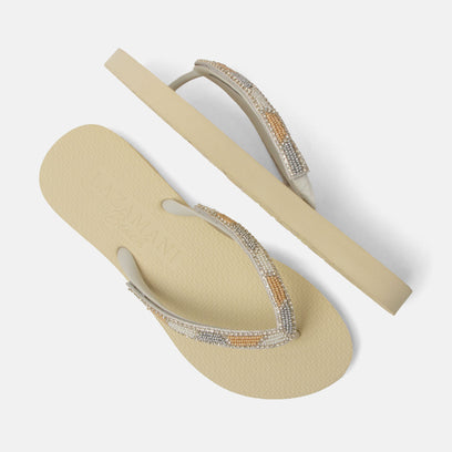 Fraser Beach Dames Slippers Offwhite