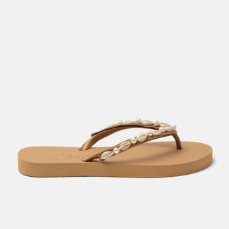 Whitsundays Beach Dames Slippers Beige