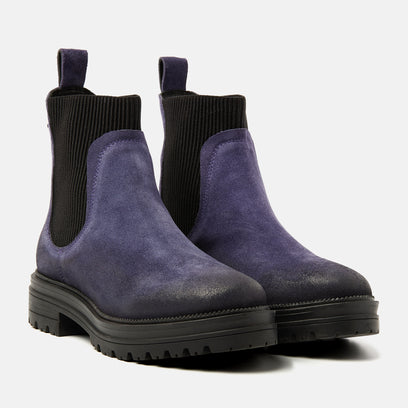 Beau Dames Chelsea Boots Suede Purple