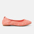 Gracia Dames Ballerina’s Leer Coral