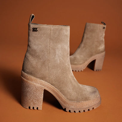 Rowan Dames Boots Suede Taupe