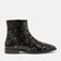 Dana Dames Enkellaarsjes Leer Black