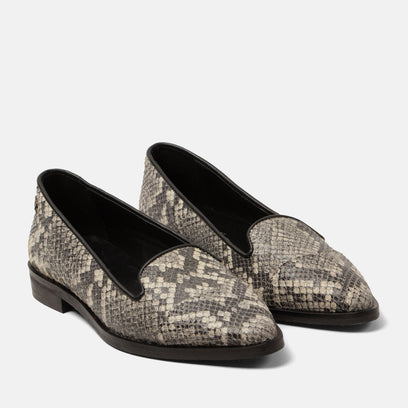 Flora Dames Ballerina Flats Leer Offwhite