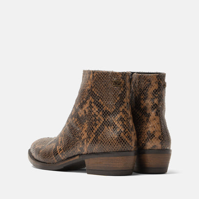 Beverly Dames Enkellaarsjes Leer Biscuit