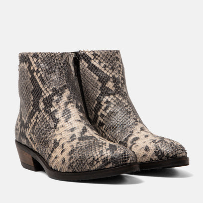 Beverly Dames Enkellaarsjes Leer Offwhite