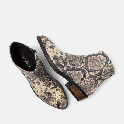 Beverly Dames Enkellaarsjes Leer Offwhite