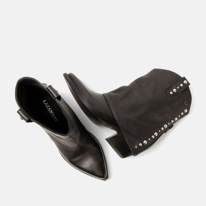 Yara Dames Sleeve Boots Leer Black