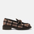 Oxford Dames Loafers Tartan Black