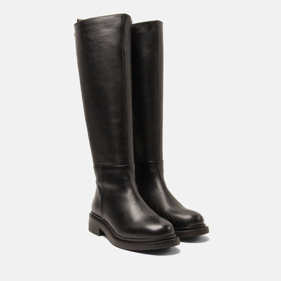 Uma Dames Laarzen Leer Black