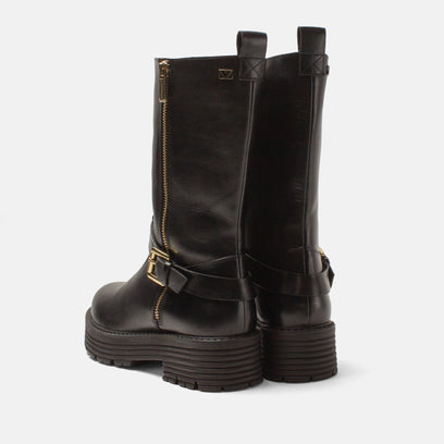 Lotte Dames Boots Leer Black