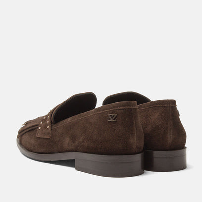 Suus Dames Loafers Suede Brown