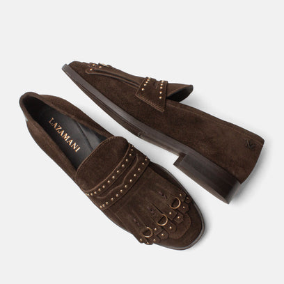 Suus Dames Loafers Suede Brown
