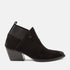 Britt Dames Enkellaarsjes Suede Black
