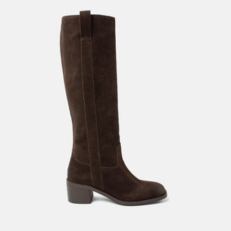 Elin Dames Laarzen Suede Brown