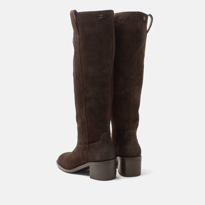 Elin Dames Laarzen Suede Brown