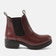 Lia Dames Chelsea Boots Leer Burgundy