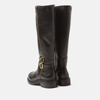 Emma Dames Laarzen Leer Black