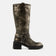 Salome Dames Biker Boots Leer Pewter