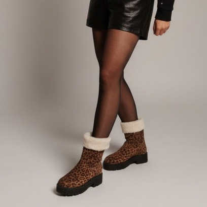 Jacky Dames Boots Suede Tan/Leo