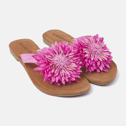Dames Slippers 33.506 Fuxia Flower