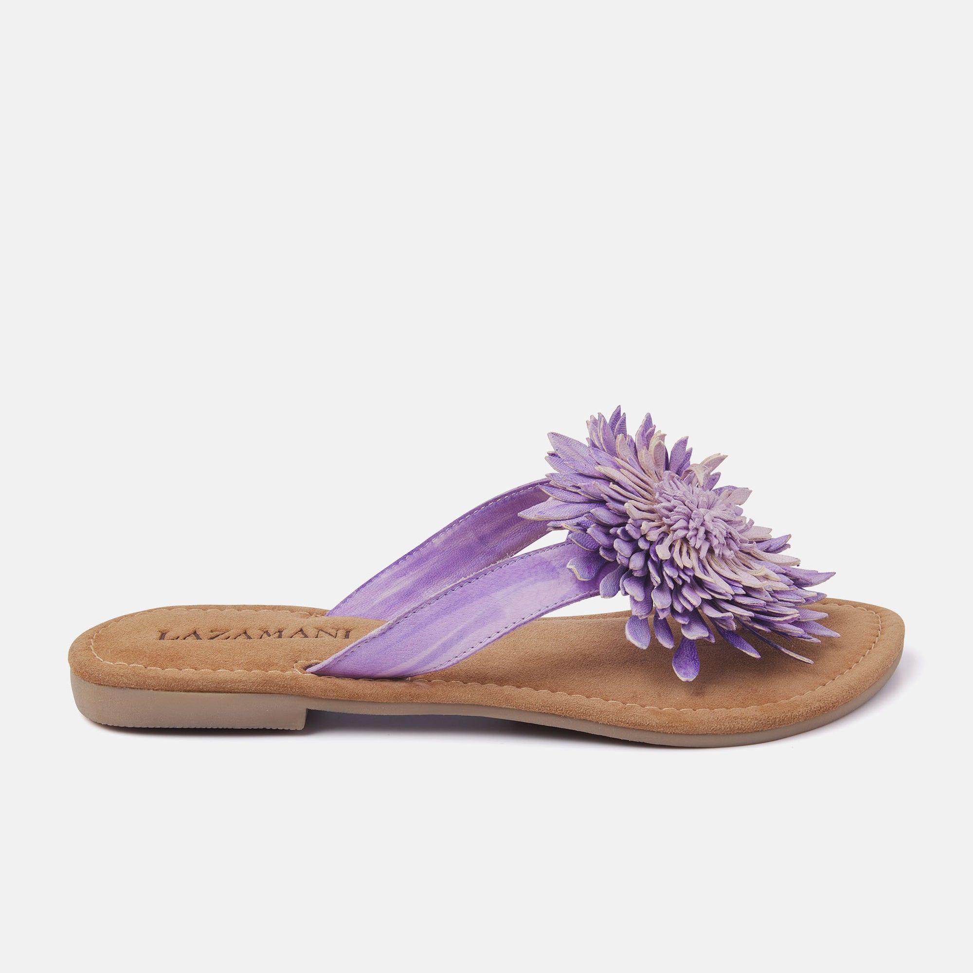 Lazamani Dames Slippers Lilac Flower Lazamani Official