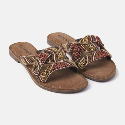 Dames Slippers 75.337 Brown