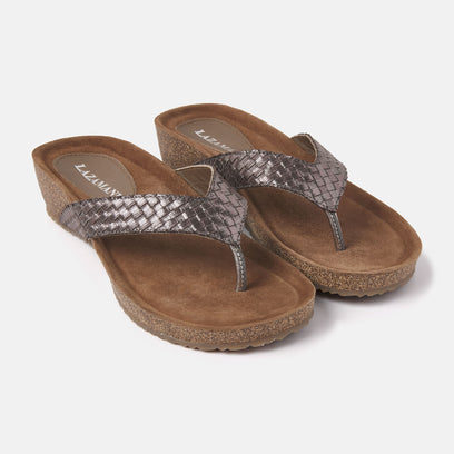 Dames Slippers 75.807 Pewter